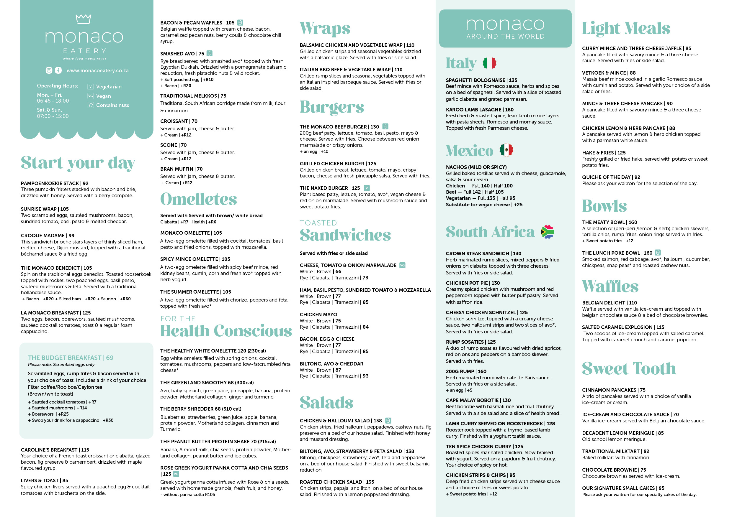 A3 Menu Concept RAW